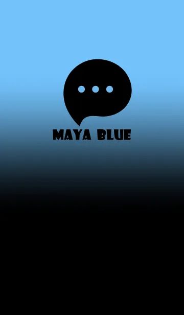 [LINE着せ替え] Black & Maya Blue Theme V3 (JP)の画像1