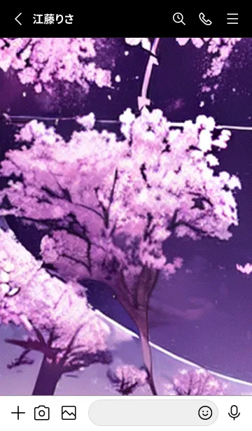 [LINE着せ替え] 月光夜桜#DB02。の画像2