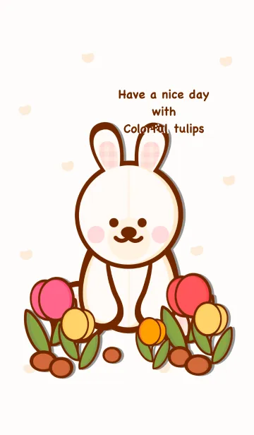 [LINE着せ替え] Colorful tulips garden 7の画像1