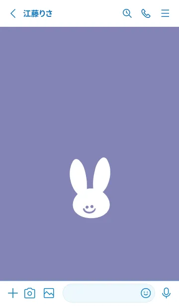 [LINE着せ替え] ホワイト ラビット 94の画像2