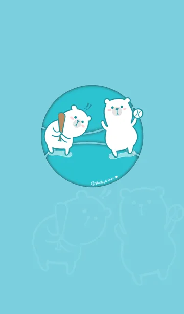 [LINE着せ替え] Here Comes Bears J-Indigo (Gr6)の画像1