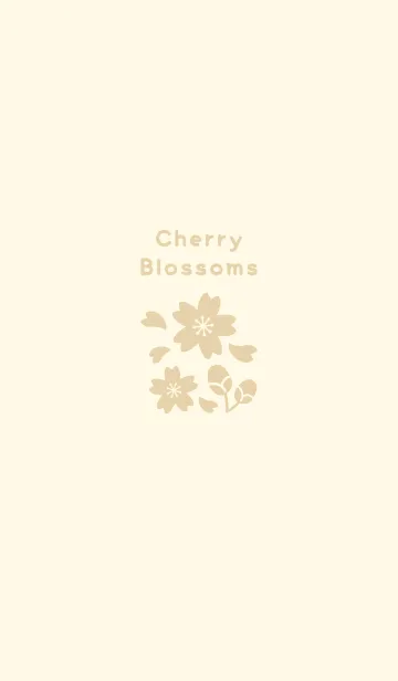 [LINE着せ替え] 桜11<イエロー>の画像1