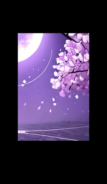 [LINE着せ替え] 月光夜桜#DC128。の画像1