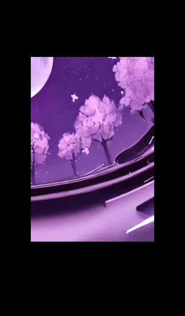 [LINE着せ替え] 月光夜桜#DC127。の画像1