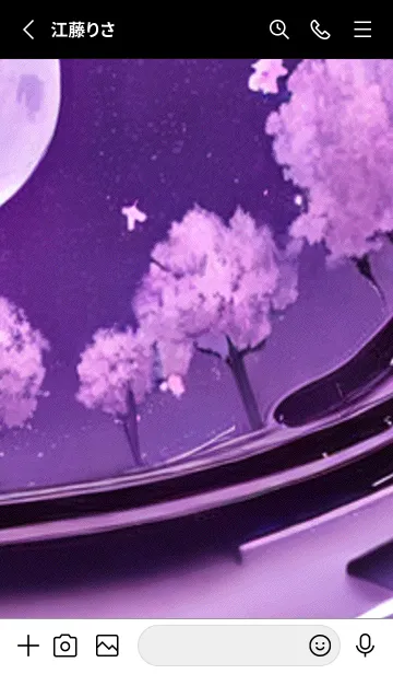 [LINE着せ替え] 月光夜桜#DC127。の画像2