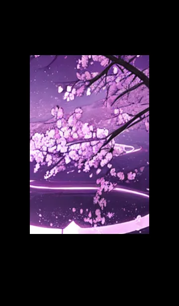 [LINE着せ替え] 月光夜桜#DC120。の画像1