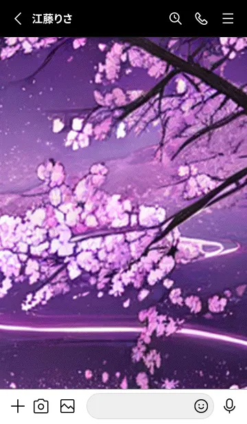 [LINE着せ替え] 月光夜桜#DC120。の画像2