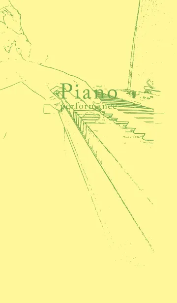 [LINE着せ替え] ピアノ演奏  ライムライトの画像1