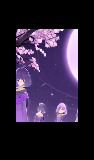 [LINE着せ替え] 月光夜桜#DC119。の画像1