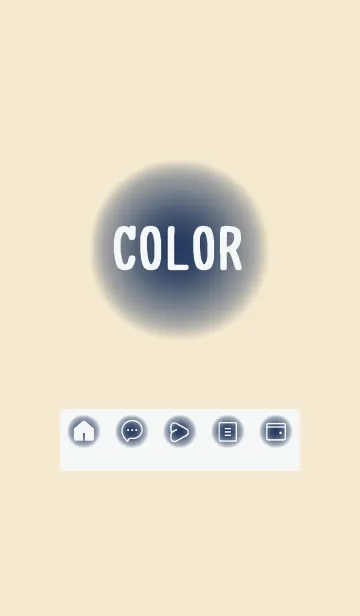 [LINE着せ替え] beige color D25の画像1