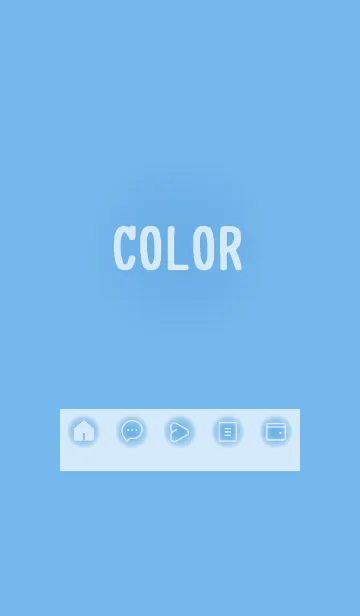 [LINE着せ替え] blue color D21の画像1