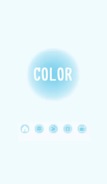 [LINE着せ替え] blue color D23の画像1