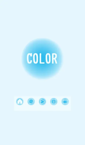 [LINE着せ替え] blue color D24の画像1