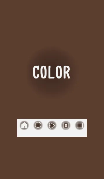 [LINE着せ替え] brown color D21の画像1