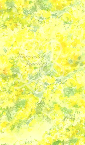 [LINE着せ替え] Watercolor painting -mimosa-の画像1