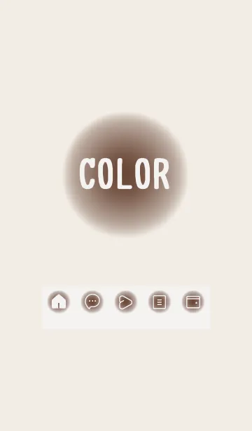 [LINE着せ替え] brown color D22の画像1