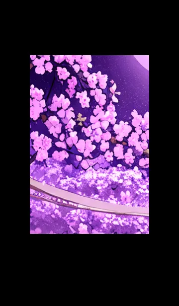 [LINE着せ替え] 月光夜桜#DC117。の画像1