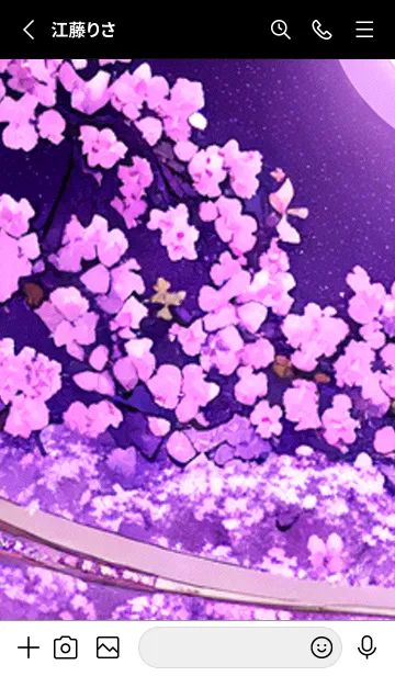 [LINE着せ替え] 月光夜桜#DC117。の画像2