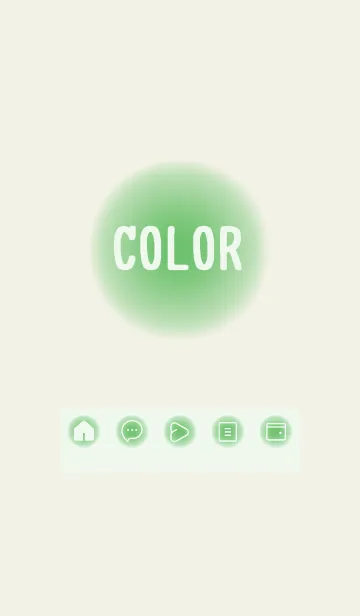 [LINE着せ替え] green color D41の画像1