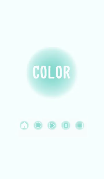 [LINE着せ替え] green color D48の画像1