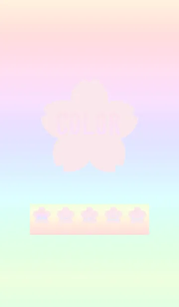 [LINE着せ替え] pink color rainbow E05の画像1