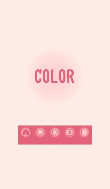 [LINE着せ替え] pink color D22の画像1