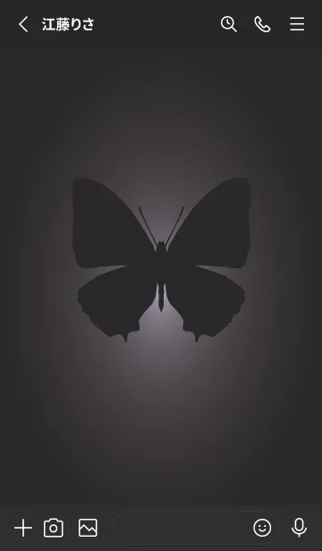 [LINE着せ替え] matte black butterfly.の画像2