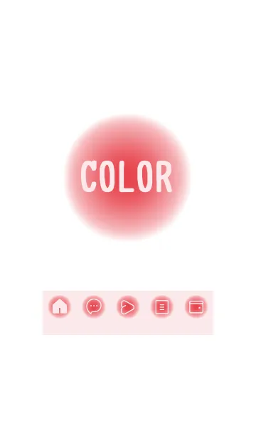 [LINE着せ替え] red color D23の画像1