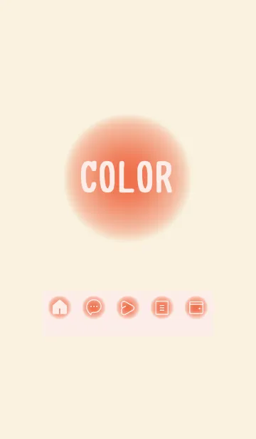 [LINE着せ替え] red color D25の画像1