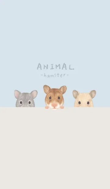 [LINE着せ替え] ANIMAL - ゴルハム - パステルブルーの画像1