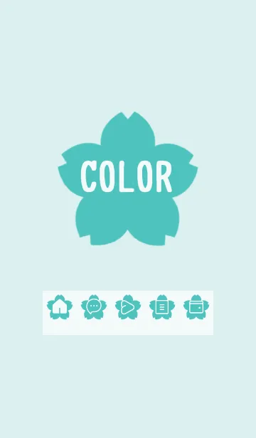 [LINE着せ替え] green color E50の画像1