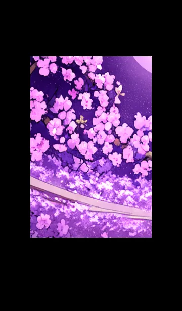 [LINE着せ替え] 月光夜桜#DC112。の画像1