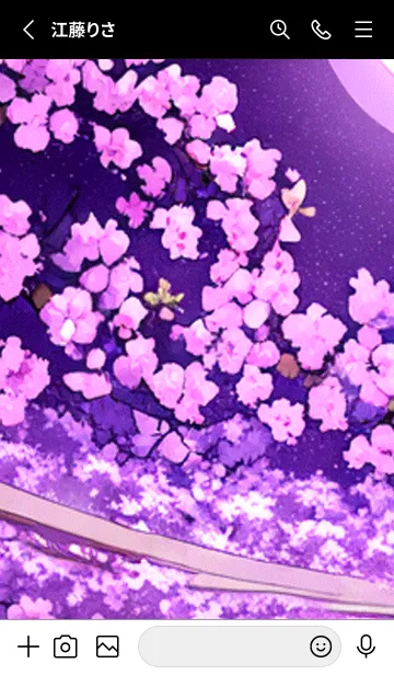 [LINE着せ替え] 月光夜桜#DC112。の画像2