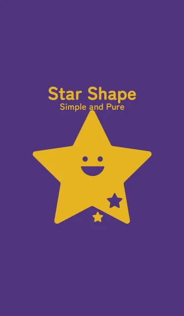 [LINE着せ替え] 星型の着せかえ パンジーパープルの画像1