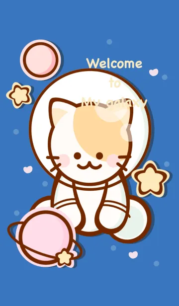 [LINE着せ替え] Pastel Meow Meow galaxy 2の画像1