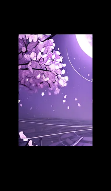 [LINE着せ替え] 月光夜桜#DC122。の画像1