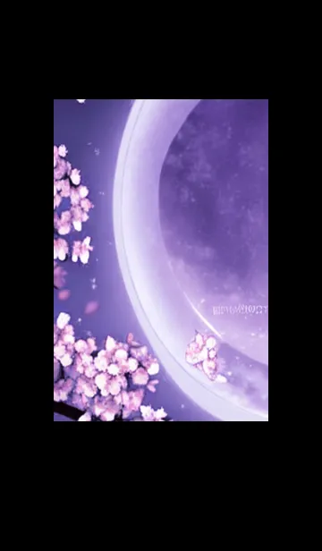[LINE着せ替え] 月光夜桜#DD01。の画像1