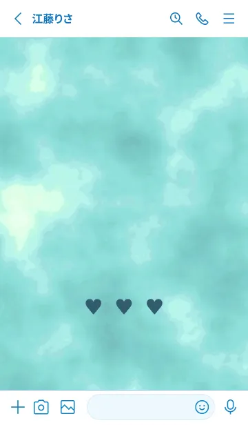 [LINE着せ替え] 3 HEART THEME 85の画像2