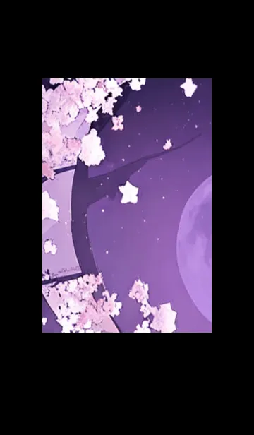 [LINE着せ替え] 月光夜桜#DD021。の画像1