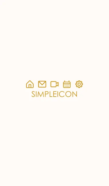 [LINE着せ替え] SIMPLE ICON -PINK BEIGE- 24の画像1