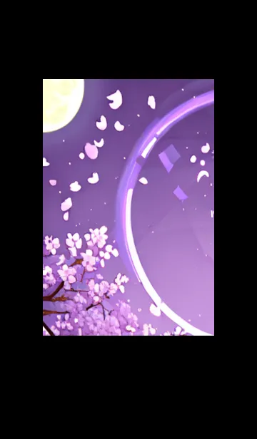 [LINE着せ替え] 月光夜桜#DD017。の画像1