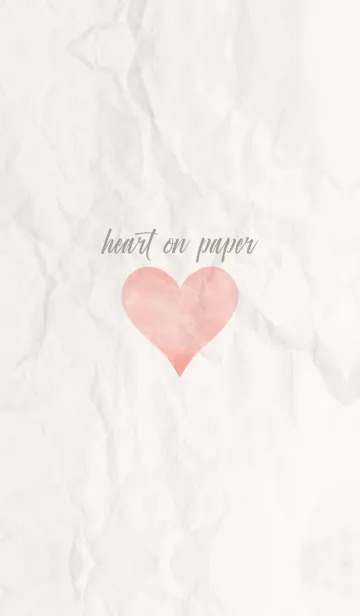 [LINE着せ替え] simple watercolor heart on paper 3の画像1