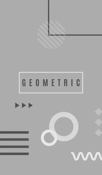 [LINE着せ替え] Minimal Geometric Grayの画像1