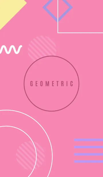 [LINE着せ替え] Minimal Geometric Persian Pinkの画像1