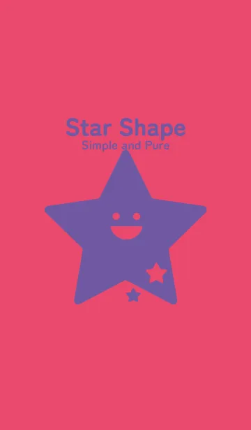 [LINE着せ替え] 星型の着せかえ フクシャパープルの画像1