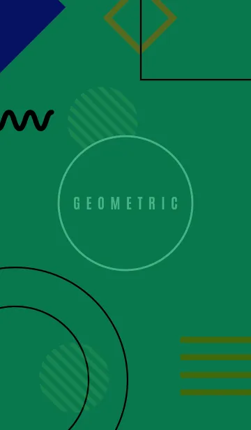 [LINE着せ替え] Minimal Geometric Salem Greenの画像1