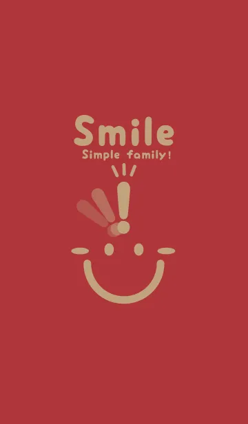 [LINE着せ替え] スマイル＆ヒラメキ ローズマダーの画像1