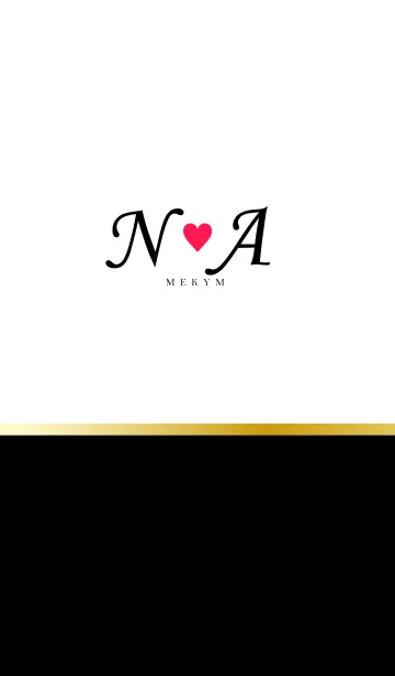 LOVE-INITIAL N&A イニシャル 9のLINE着せ替え