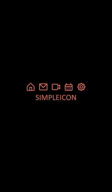 [LINE着せ替え] SIMPLE ICON -BLACK- 25の画像1