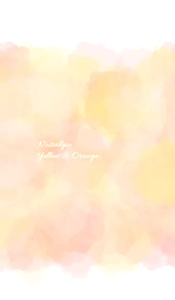 [LINE着せ替え] 水彩グラデーショ・オレンジ／イエローの画像1